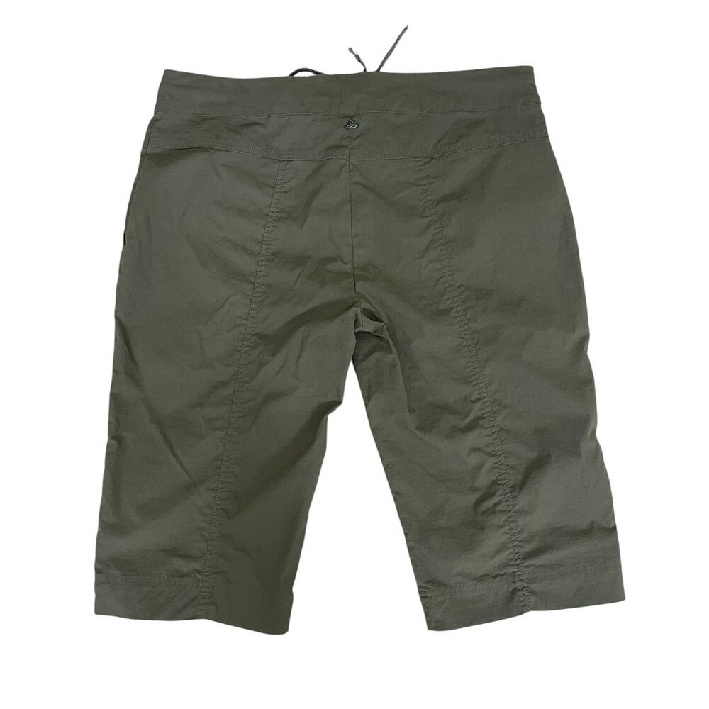 Prana Bliss Knickers Bermuda Shorts Bundle Gray Green Size Large Hiking Outdoors - Picture 5 of 12